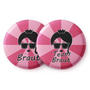 Spielehelden Odznaky Braut Vintage pink Rozlúčka so slobodou 12 odznakov 5